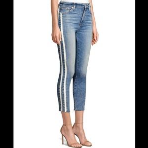 7 for all mankind side stripe ankle skinny jeans Sloan vintage